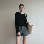 LOEIL Summer Natural T-Shirt - Black