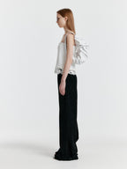 EENK YENIZ Lace-trim Pants - Black