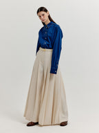 EENK EENK XLEAT Pleated Wide Pants - Ivory