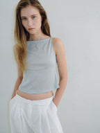OVBEIGE GLITTER KNOT SLEEVELESS TOP_MINT_OF2C2XSV03MNT