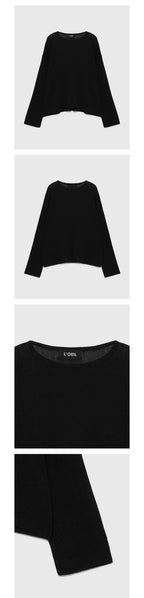 LOEIL Summer Natural T-Shirt - Black