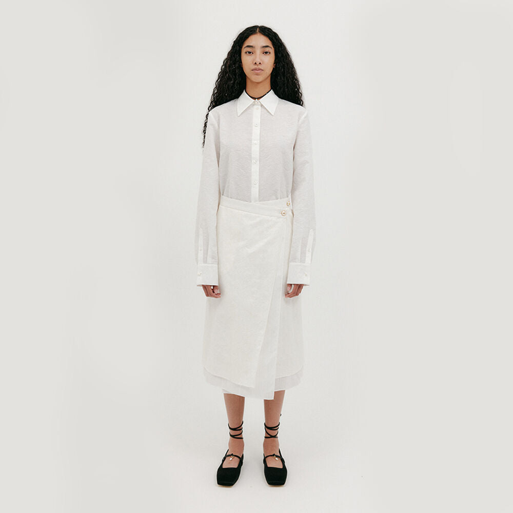 EENK Wrap Skirt - White