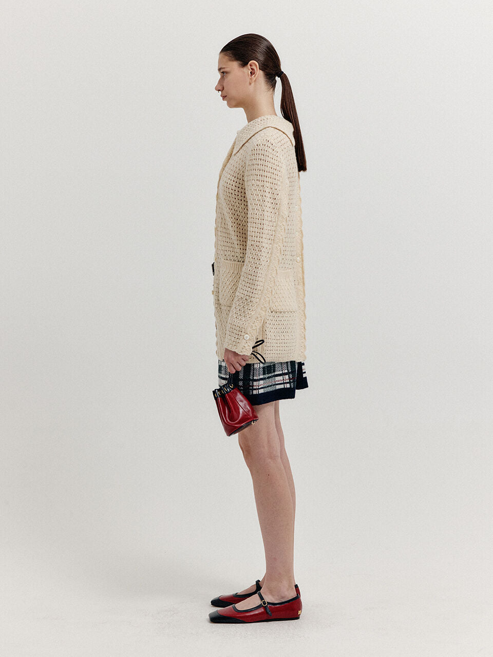 EENK XELTS Pocket Knit Shirt - Ivory