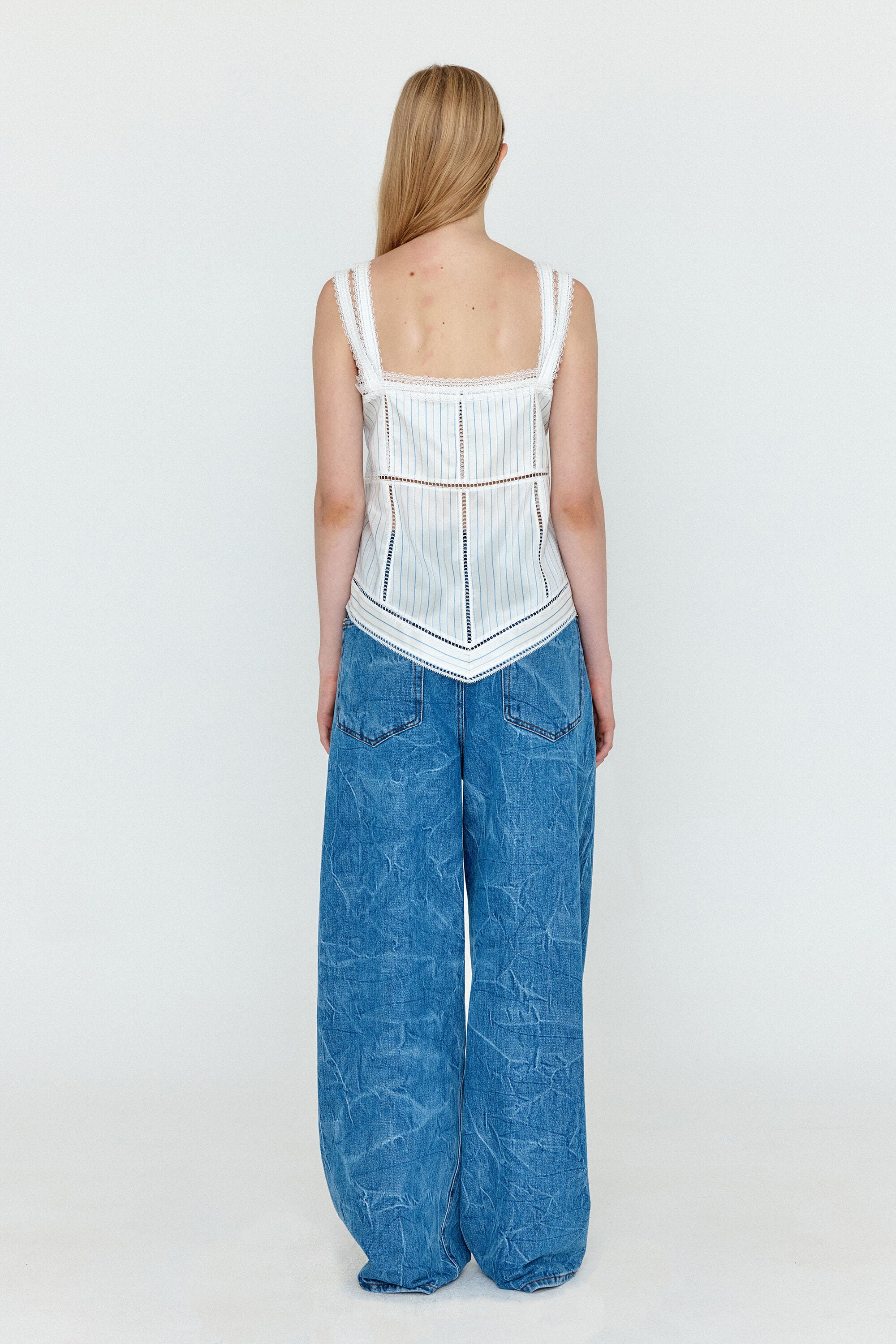 EENK EENK Shirt Layered Lace Top