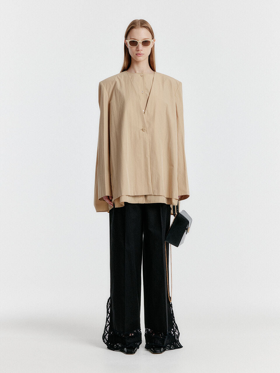 EENK YILLY Transformable Shirred Back Jacket - Beige