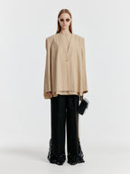 EENK YILLY Transformable Shirred Back Jacket - Beige
