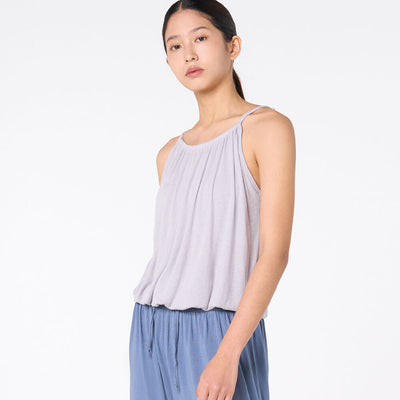 OZTI4041 Rayon Loose Ribbed Camisole – Light Gray
