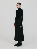 EENK ZIAH High Neck Knit Top - Black