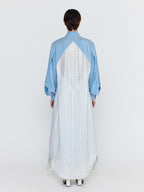 EENK EENK WIANA Shirt Dress - Skyblue/Ivory Stripe