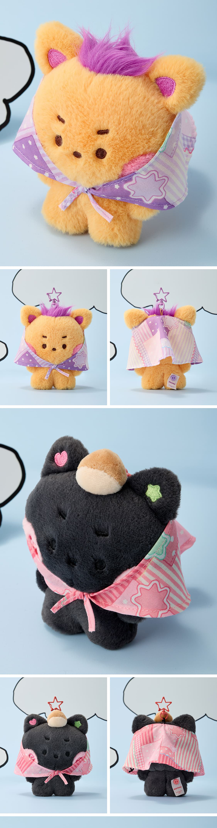 NCT WISH wishnini house SCARF PLUSH KEYRING detail 3