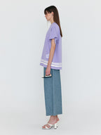 EENK EENK WACKY Oversized Graphic T-Shirt - Lavender