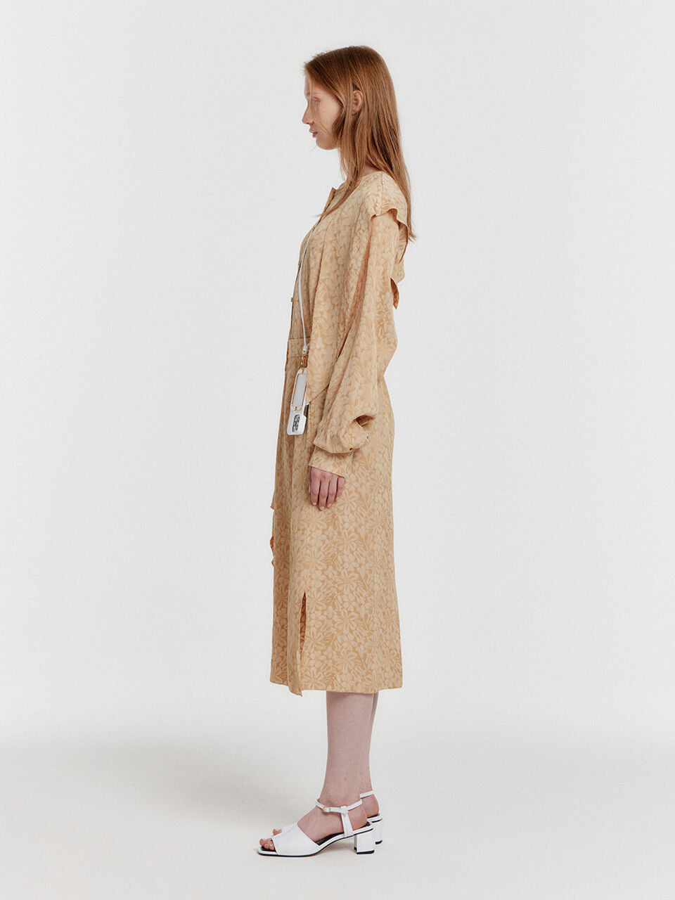 EENK YIVONA Scarfed Shirt - Beige