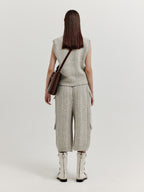 EENK EENK XET One-Pocket Knit Vest - Light Grey