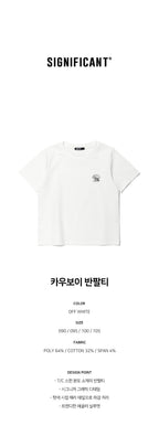 SIGNIFICANT Cowboy short sleeve t-shirt OFF WHITE (LP7TU439-001)