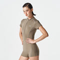 HDEX HDEX Jumpsuit Women's Support Piping Short Sleeve