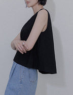 MEMUA Marsh sleeveless blouse (black)