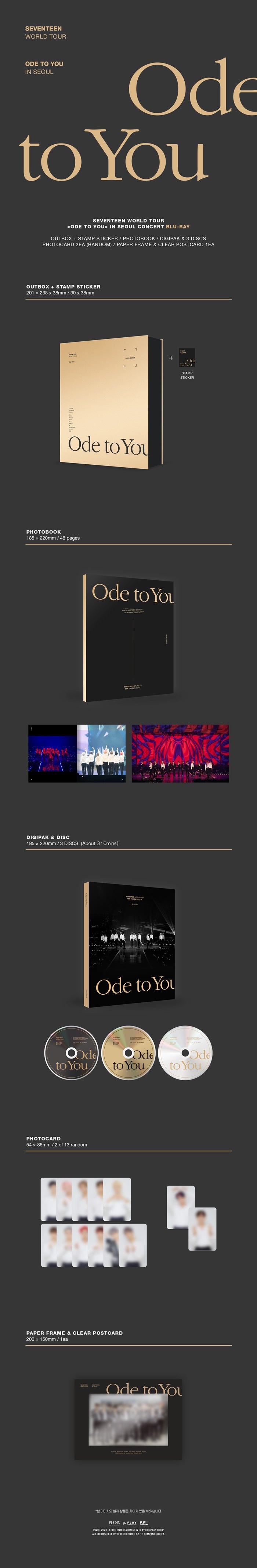 SEVENTEEN - WORLD TOUR 'ODE TO YOU IN SEOUL' / BLU-RAY detail 3