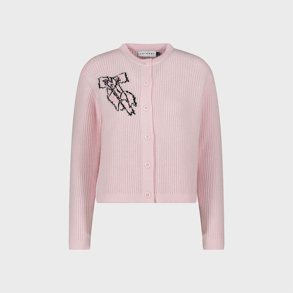 (W) Bow Cardigan (Pink)