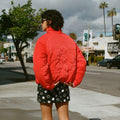(W) REVERSIBLE PUFFER JACKET (RED)