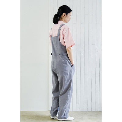 Cottonbell Fatigue Linen Overalls - Gray