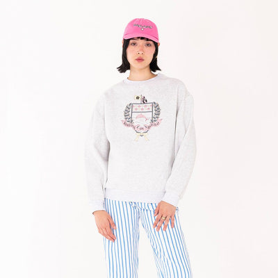 (W) COAT OF ARMS CREW NECK (GREY MARLE)