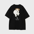 (U) Graphic print T-shirt (BLACK)