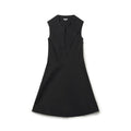 (W) Margaret Howell Tie Silk Cotton Dress - Black (WODR0213S23KQWBLK)