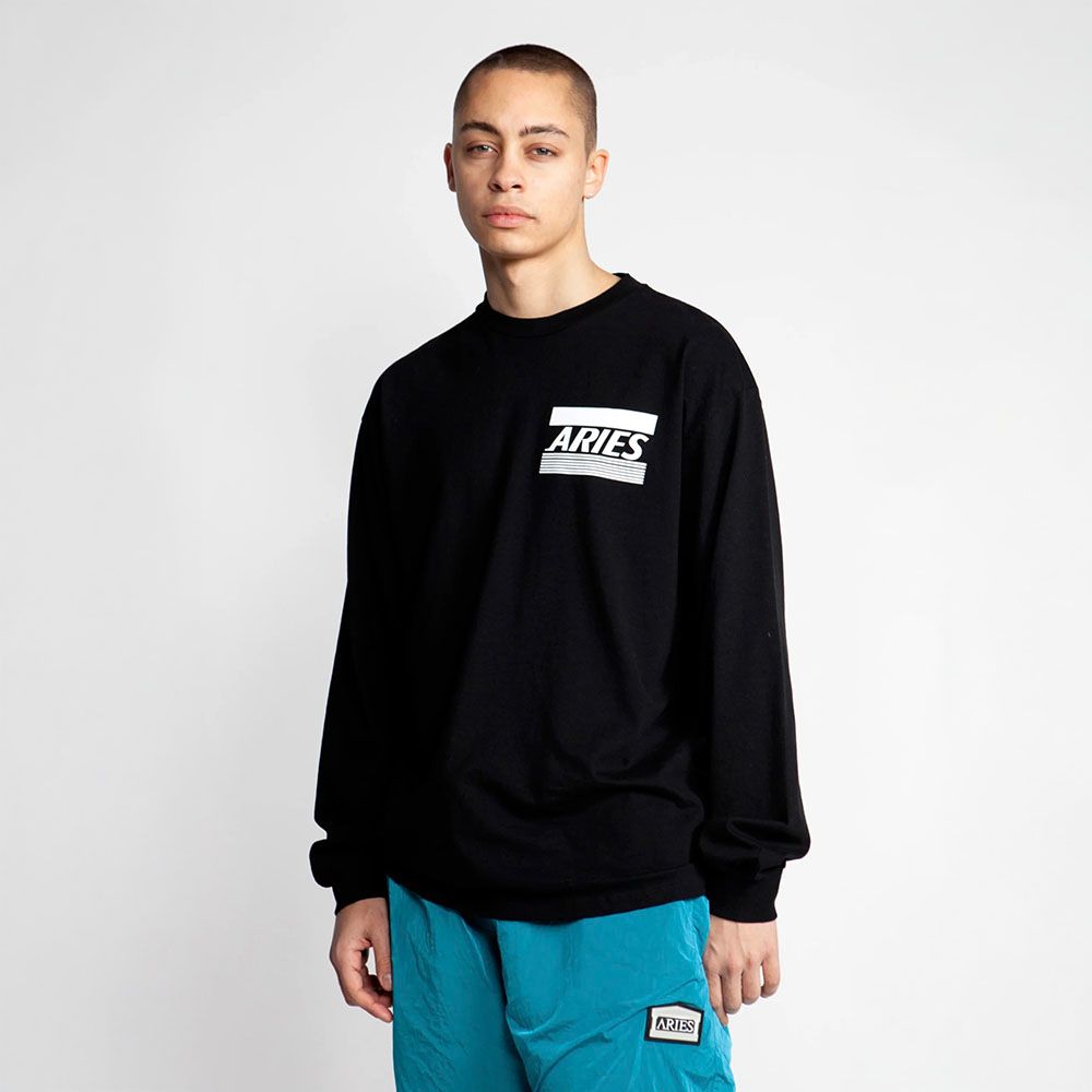 (U) CREDIT CARD LS TEE (BLACK)