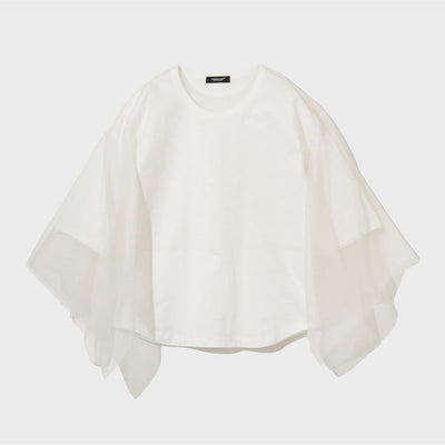 (W) Cotton t-shirt (WHITE)
