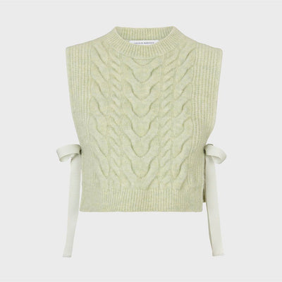 (W) ALY VEST TEXTURED MOHAIR (MINT)