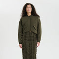 (W) UBON JACKET RECYCLED TAFFETA (GREY OLIVE)