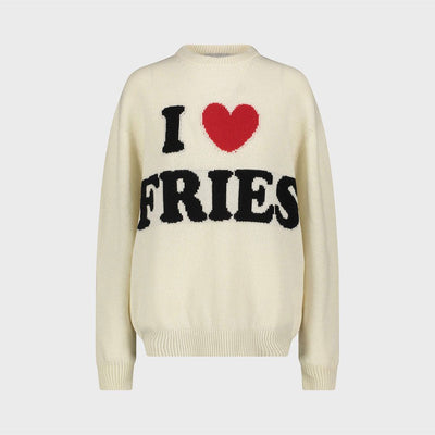 (W) Fries Knit (CREAM)