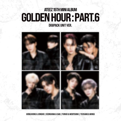 [4CD Set Goods] ATEEZ - 15th Mini Album [GOLDEN HOUR : Part.6] (DIGIPACK UNIT Ver.)